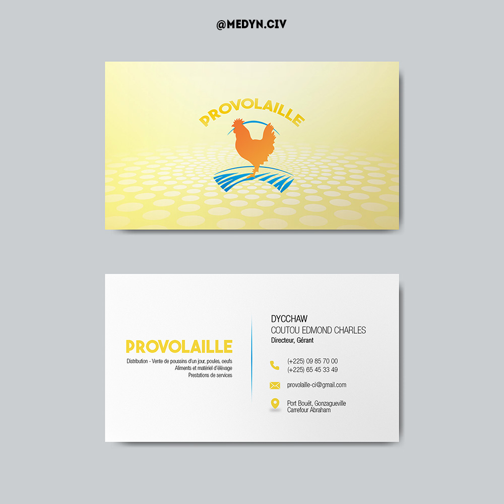 Design de carte de visite — Provolaille